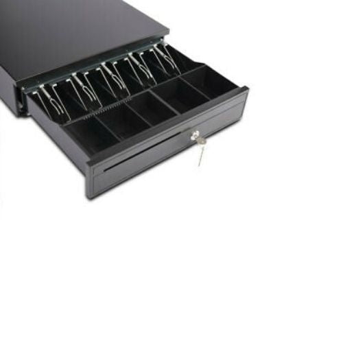 Cash Drawer Box Works Compatible Epson POS Printers w/5Bill &5Coin Tray