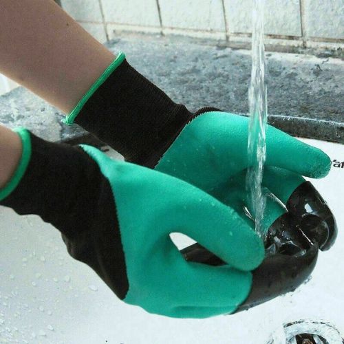 Garden Digging Gloves With Claws On Both Hands Waterproof For Gardening Planting