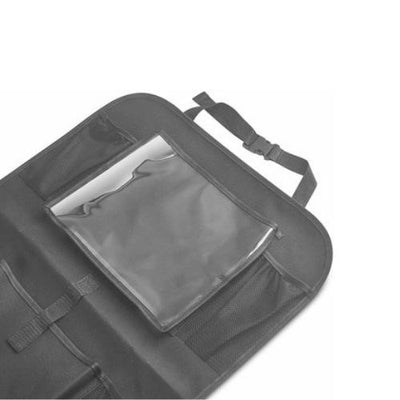 Foldable Car Back Seat Organizer Leather Storage Bag Table Tray Cup Holder iPad