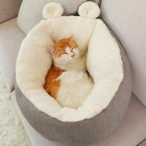Puppy Cat Pets Soft Washable Bed Warm Cosy Round Cushion Sleeping Mat Cave Sofa