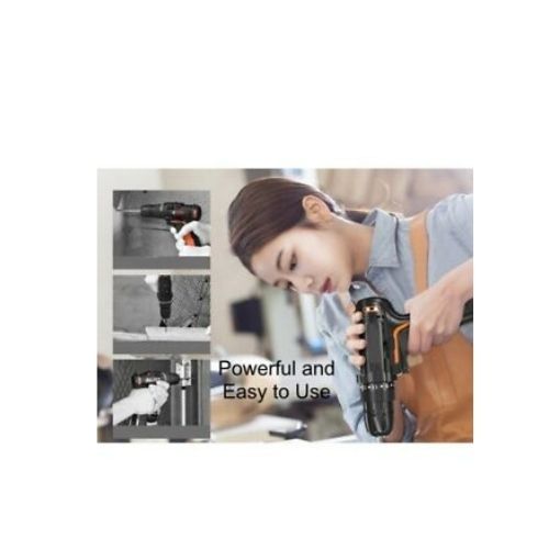 112Pcs 12V Cordless Drill Driver Set Household Hand Tool Kit w/ 2 Batteries