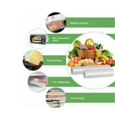 4 Rolls Commercial Grade Vacuum Sealer Bags Roll For Food Saver And Sous Vide