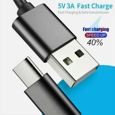 2 Meter Braided Fishing Net Data Cable Fast Charge Type c Charging Cable Line