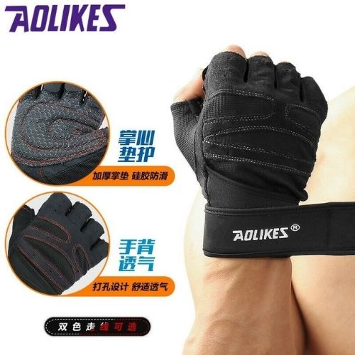 Bike Bicycle Cycling Half Finger Pad Gloves Sports Gym Fitness for Men Women