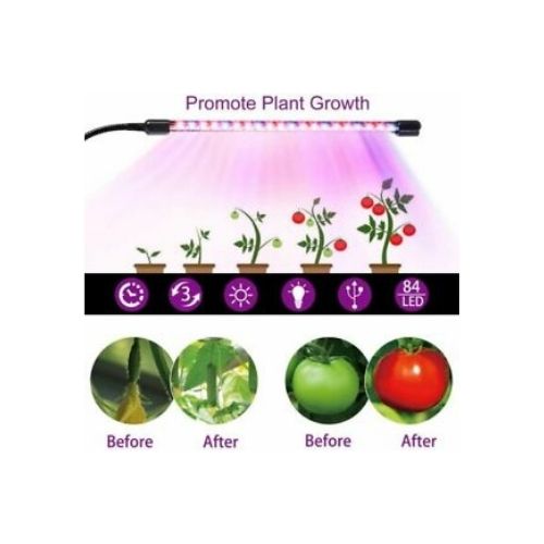 4 Head 80 LED Grow Light Growing Plant Veg Flower Indoor Clip 40W Plant Lamp CA