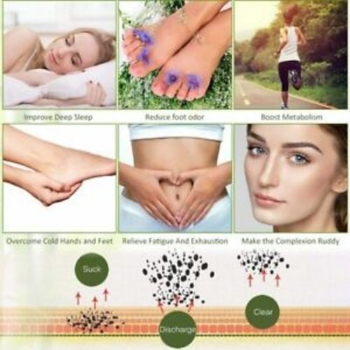 100% Organic Foot Detox Pad Cleansing Patch Pain Relief Soothing Herbal Unisex