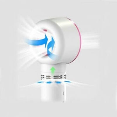 Handheld Bladeless Fan Portable USB Charging Mini Air Cooler Rechargable