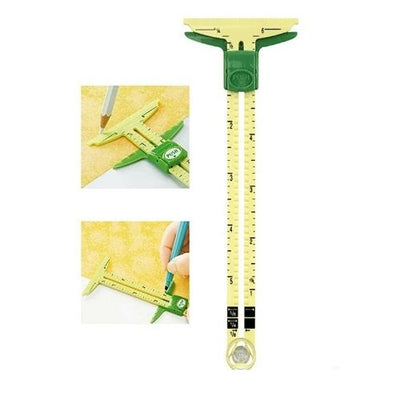 5 In 1 Dress Making Marking Clothes Measuring Quilting Sliding Gauge Sewing Tool