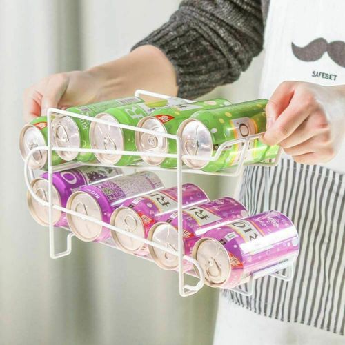 Can Dispenser Rack Holder Kitchen Storage Fridge Organiser Cupboard Pantry Shelf