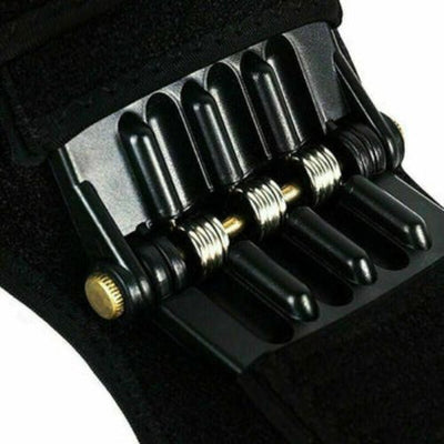 Knee Joint Support Brace Lift Booster Leg Pad Sport Spring Force Pain Relief