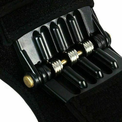 Knee Joint Support Brace Lift Booster Leg Pad Sport Spring Force Pain Relief