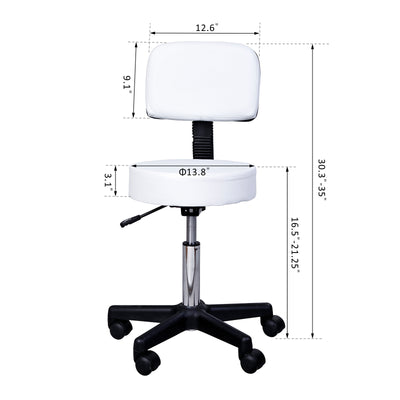 Hydraulic Salon Rolling Stool Tattoo Facial Massage Spa Chair Height Adjustable