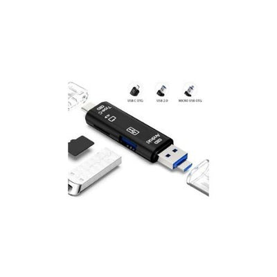 USB / USB Type C 3.1 / MicroUSB External Micro SD Card Reader OTG Adapter