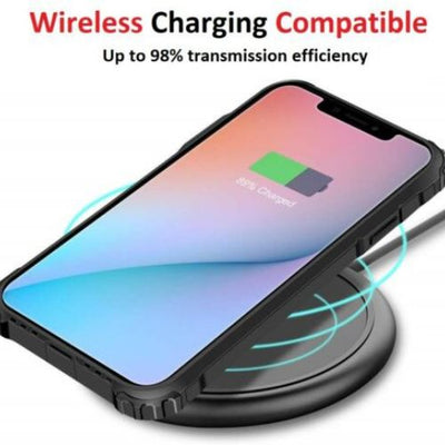 For Samsung Galaxy A21 Case - Shockproof Carbon Fiber TPU Heavy Duty Cover