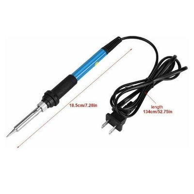 60W 110V Electric Soldering Iron Tool Kit Adjustable Temperature Welding Pen Gun