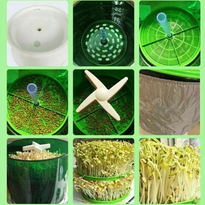 2-Layer Automatic Sprouts Machine Bean Large-Capacity Household Growing Sprouter