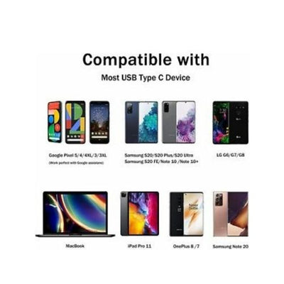 Type C Earphones with Mic and Volume Control Compatible with Xiaomi, Samsung, LG