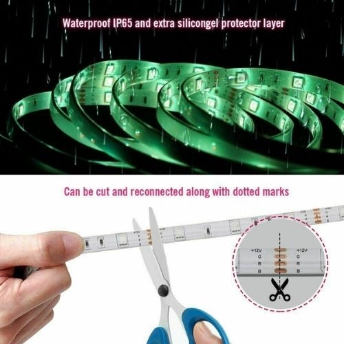 10M RGB LED Strip Flexible Lights 5050 300LED & 44Key Controller+ 10A Adapter