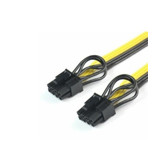 PCI Express 8 Pin Splitter Cable PCIE To 2x 8Pin / 6 + 2 Pin Dual Power Wire Y