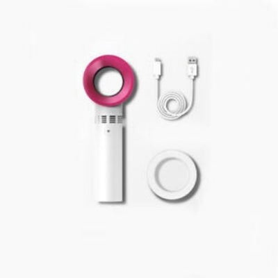 Handheld Bladeless Fan Portable USB Charging Mini Air Cooler Rechargable