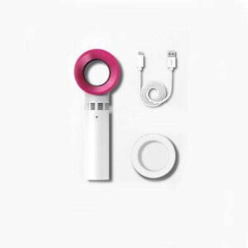 Handheld Bladeless Fan Portable USB Charging Mini Air Cooler Rechargable
