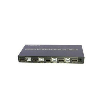HDMI KVM Switch 4 Port Auto Hotkey USB 2.0 With 4 Set Cable Remote Control
