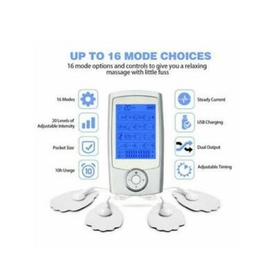 Pain Relief Tens Electrotherapy Machine Muscle Stimulater Electric Shock Therapy