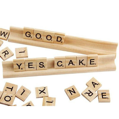 Scrabble Letters for Crafts Wood Tiles A-Z Capital Letters for Crafts set