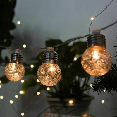 Solar Powered String Lights, 20 LED Clear Ball Waterproof Outdoor Lights, CA SLR