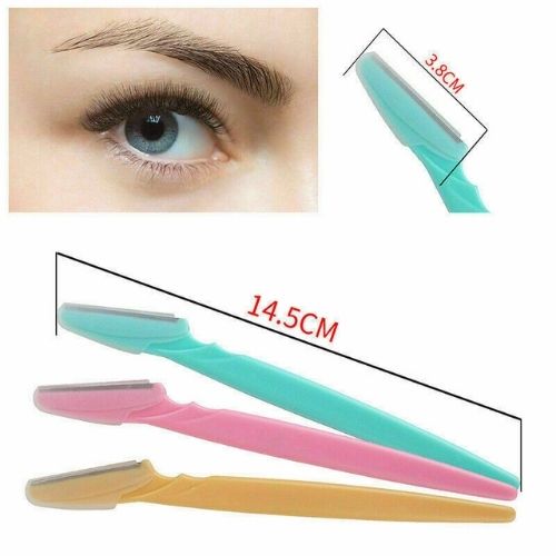 3X  Women Eyebrow Razor Trimmer Face Hair Removal Safety Shaper Shaver Tool CA