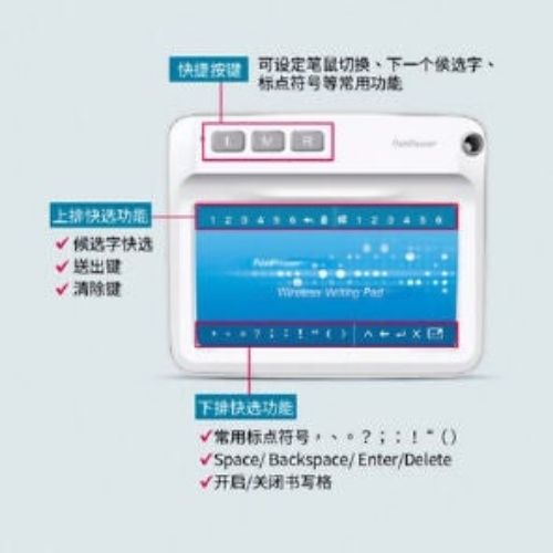 PenPower Cordless Chinese Writing Pad Wireless Pen Windows / Mac