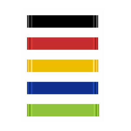 Simplify Yoga Resistance Loop Power Bands Setof 5 strength For Exercise Workout