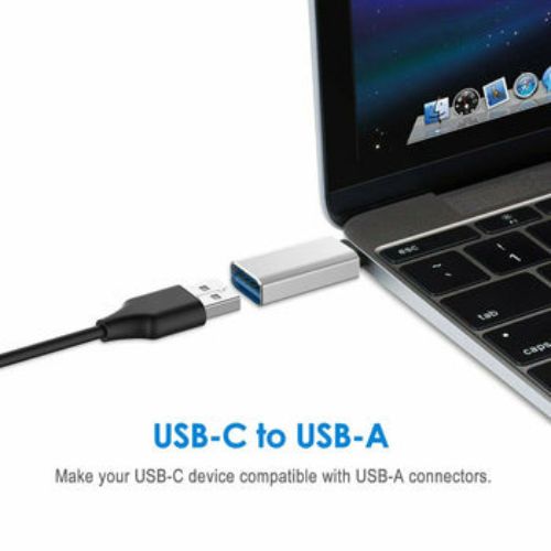 2 x USB C Adapter Speed USB Type C to USB A 3.0 OTG Data Sync Transfer Converter