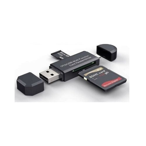 USB SD Card Reader + Micro USB Memory OTG Adapter For TF SD SDXC SDHC MMC