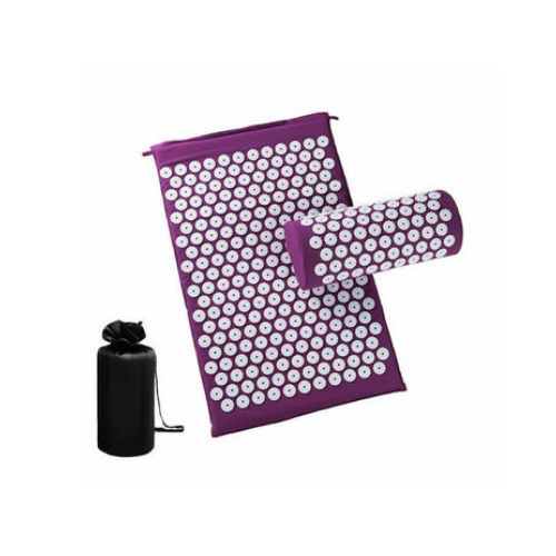 Acupressure Massage Cushion Back Body Pain Relieve Spike Yoga Mat with Pillow