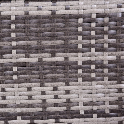 7pc Garden Wicker Sectional Set Outdoor Rattan Lounge Sofa with Cushion