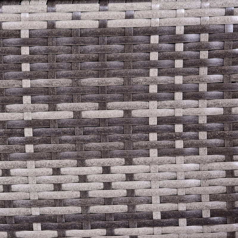 7pc Garden Wicker Sectional Set Outdoor Rattan Lounge Sofa with Cushion