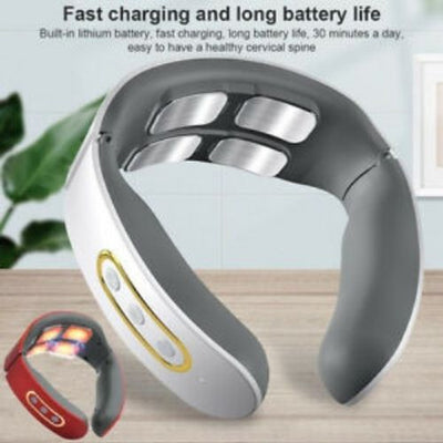 4 Head Neck Massager For Neck And Shoulder Pain Relief Muscle Relaxation Vibrate
