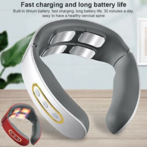 4 Head Neck Massager For Neck And Shoulder Pain Relief Muscle Relaxation Vibrate