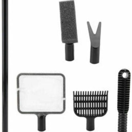 4 in 1 Aquarium Cleaning Tool Set Fish Tank Cleaner Brush Fish Net Plant Fork CA