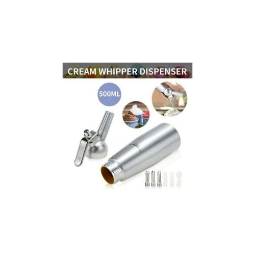 500ml Cream Whipper Whipped Dispenser Tool Whip Foamer Dessert Maker Coffee CAD