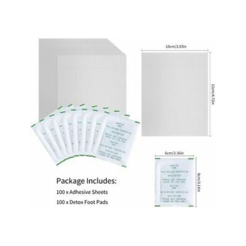 100% Organic Foot Detox Pad Cleansing Patch Pain Relief Soothing Herbal Unisex