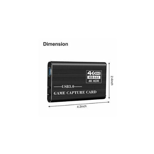 4K 1080p HDMI to USB Video Capture Card Gaming Live Stream for Nintendo Switch