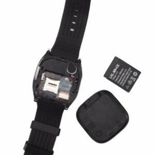 Android Bluetooth Smart Watch Unlocked Cell Phone Camera For Android Black