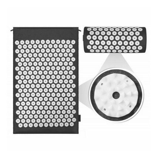Acupressure Massage Cushion Back Body Pain Relieve Spike Yoga Mat with Pillow