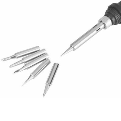 60W 110V Electric Soldering Iron Tool Kit Adjustable Temperature Welding Pen Gun
