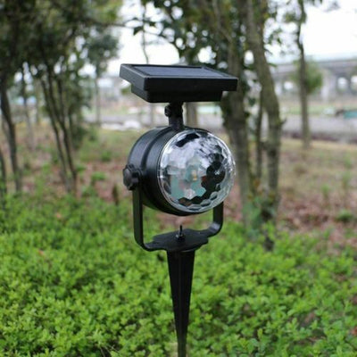Solar Laser Lamp LED Projector Light Rotating Colorful Party Xmas Decor Lamp