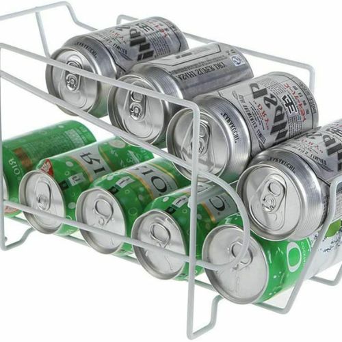 Can Dispenser Rack Holder Kitchen Storage Fridge Organiser Cupboard Pantry Shelf