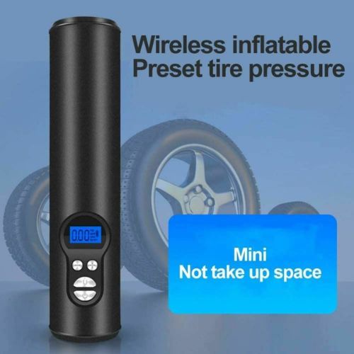 Mini Portable Air Compressor Tire Inflator Hand Held Pump USB Display Air Tyre
