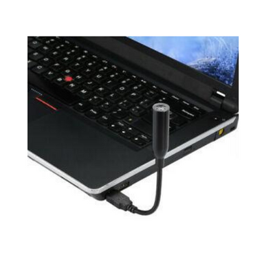 Mini Flexible USB Recording Microphone Mic for Laptop Desktop Notebook PC Black